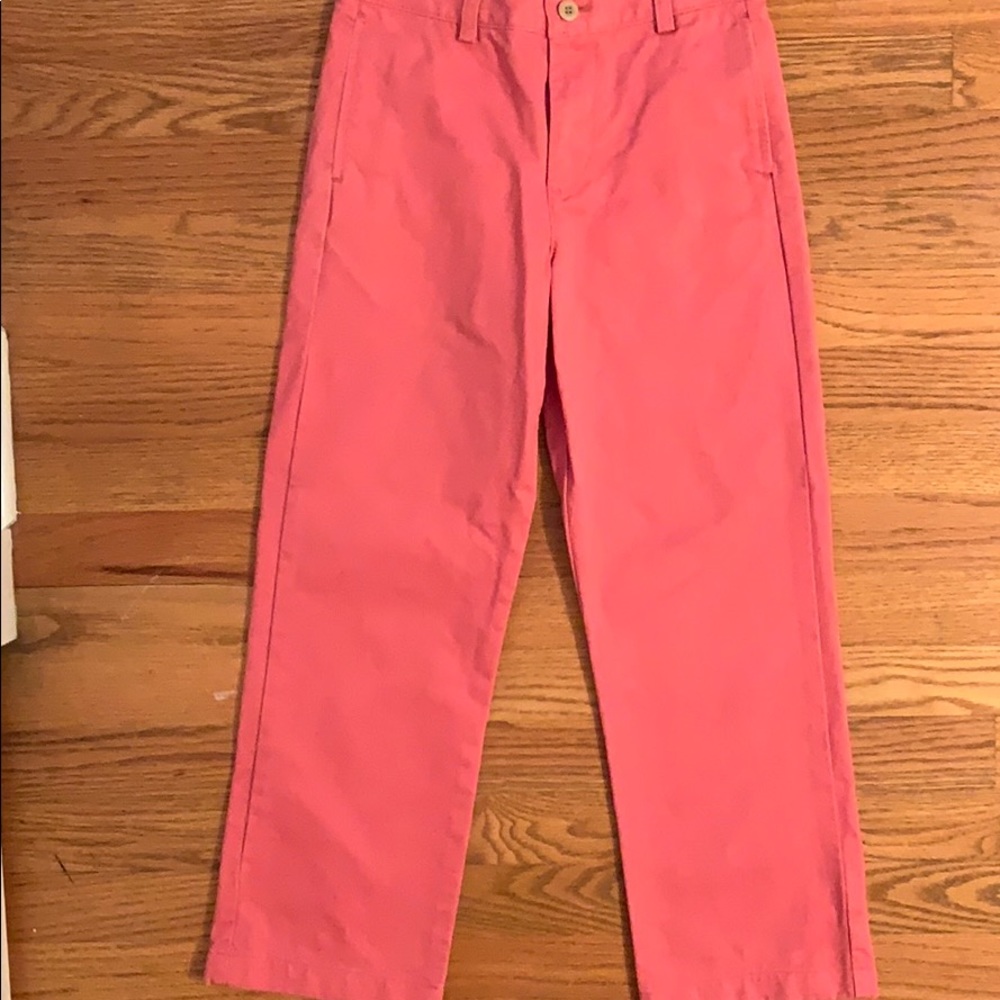 Vineyard Vines Boys Red Khaki Pants size 8